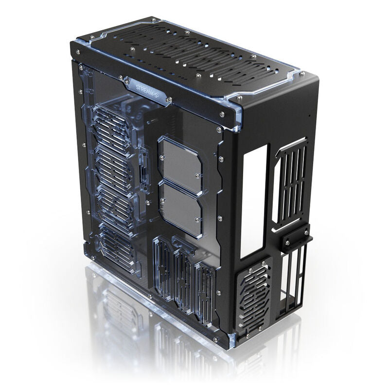 Nærbilde av ARGB-belysning i Singularity Computers Stream-S ITX