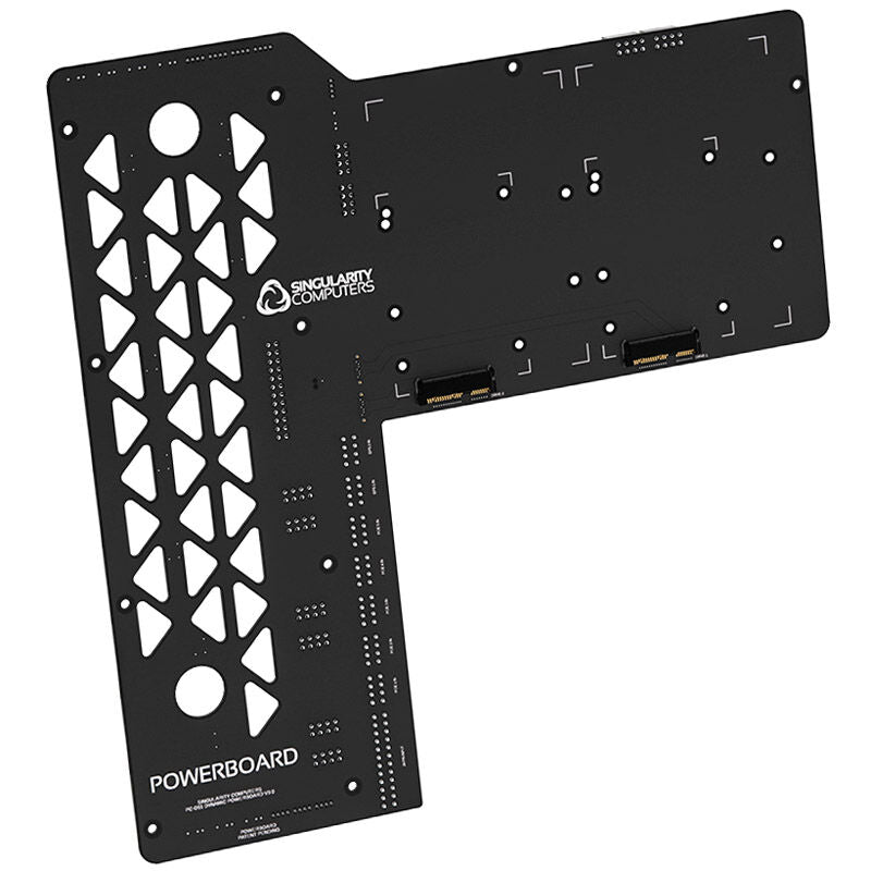 Singularity Computers PowerBoard PC-O11D kabelfordeler svart forfra