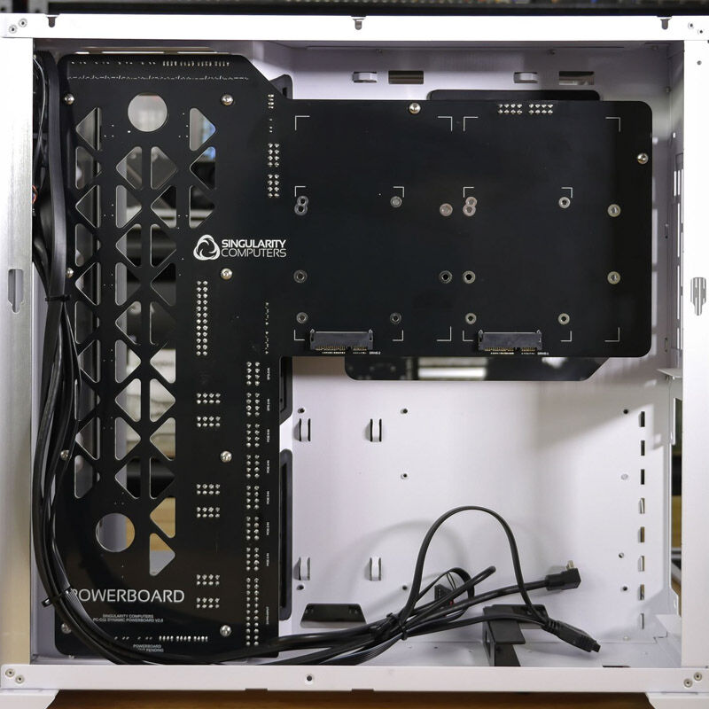 Singularity Computers PowerBoard PC-O11D kabelfordeler svart side