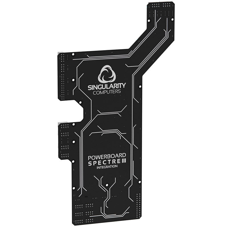 Singularity Computers PowerBoard Spectre 3.0 kabelfordeler svart bakside