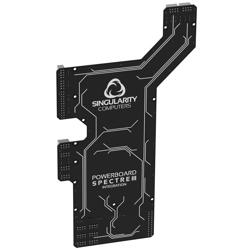 Singularity Computers PowerBoard Spectre 3.0 kabelfordeler svart forfra