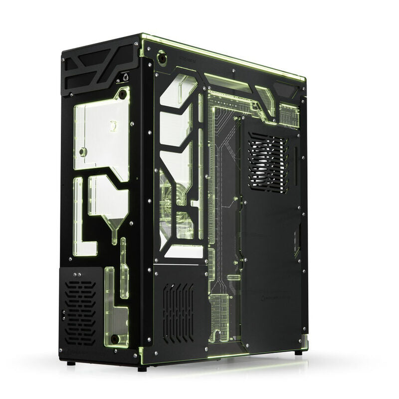 Singularity Computers Stream-M Dual Loop montert med komponenter
