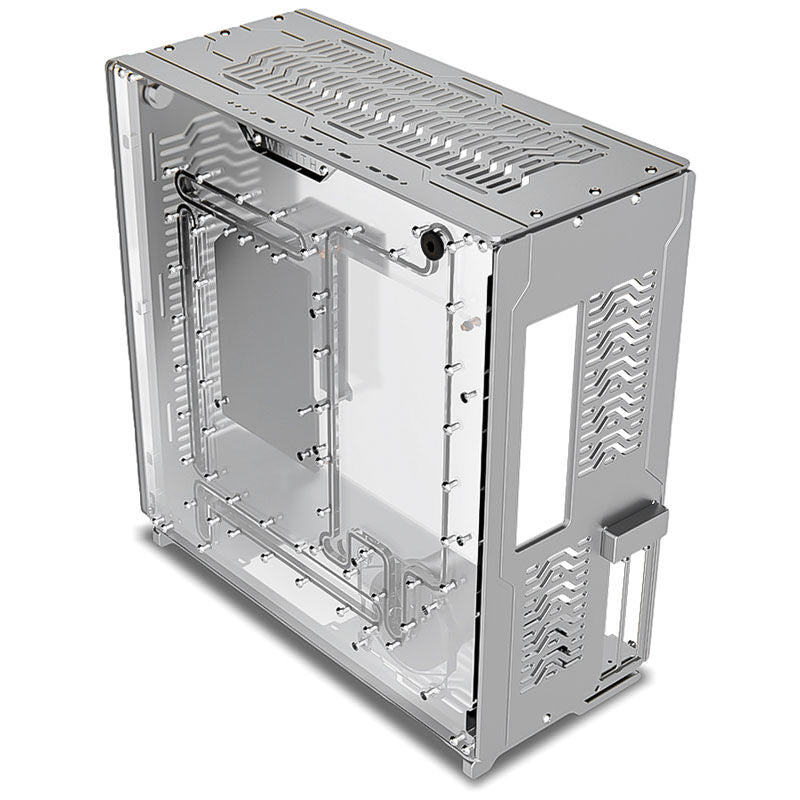 Montert grafikkort i Singularity Wraith ITX/DTX kabinett sølv