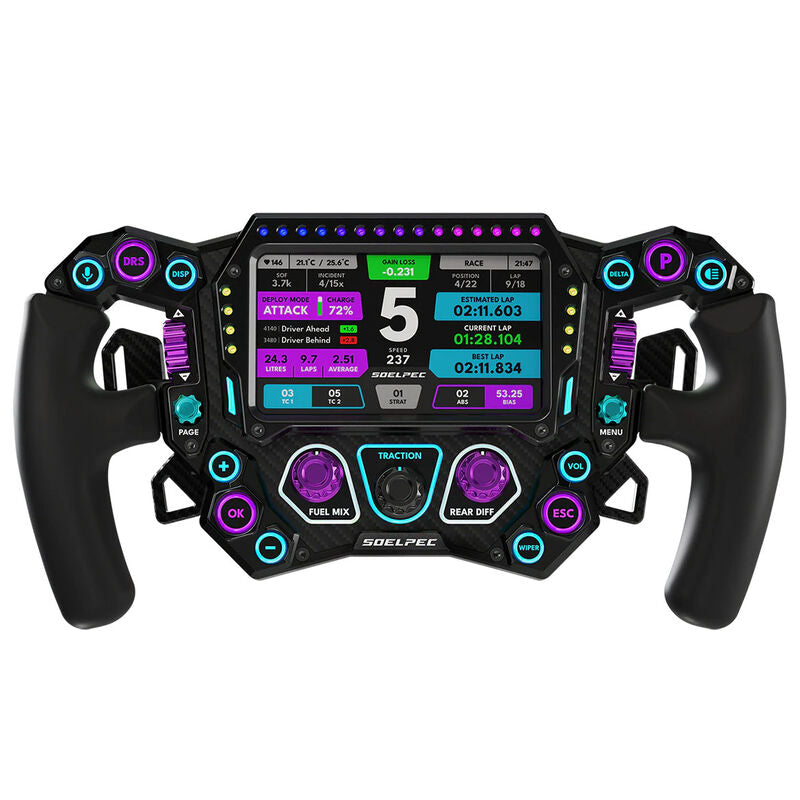 SOELPEC Spectra XR simracingratt 5" berøringsskjerm RGB forfra