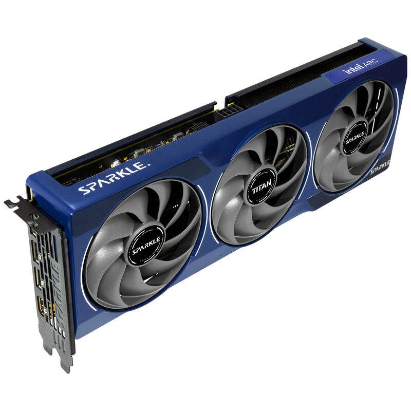 Sideprofil av Sparkle Arc B580 Titan OC grafikkort