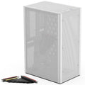 Ssupd Meshlicious Full Mesh Mini-ITX kabinett PCIe 4.0 hvit forfra