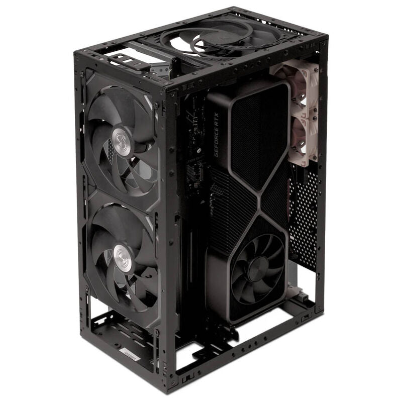 SSUPD Meshroom S V2 kabinett Mini ATX Mesh hvit med åpent panel