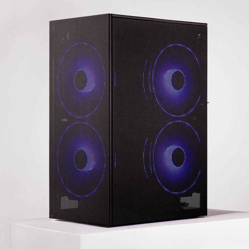 SSUPD Meshroom S V2 kabinett Mini ATX Mesh hvit innsiden