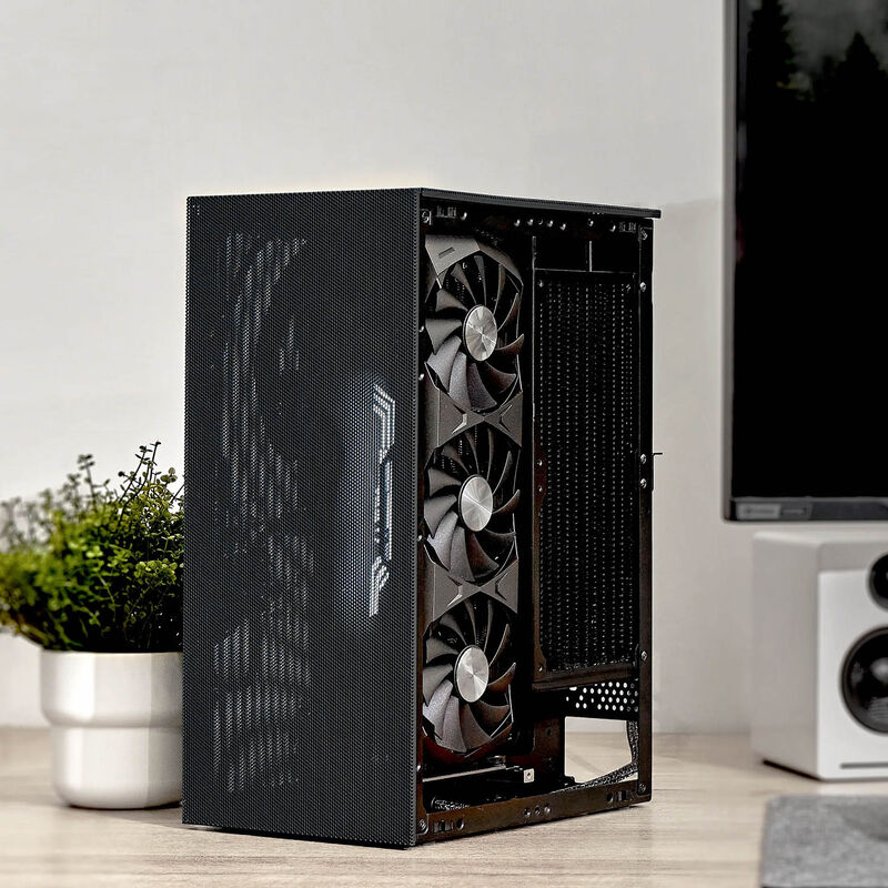 SSUPD Meshroom S V2 kabinett Mini ATX Mesh hvit med komponenter