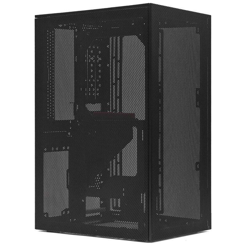 SSUPD Meshroom S V2 kabinett Mini ATX Mesh svart forfra
