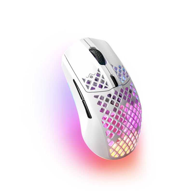 SteelSeries Aerox 3 Wireless gamingmus bakside hvit