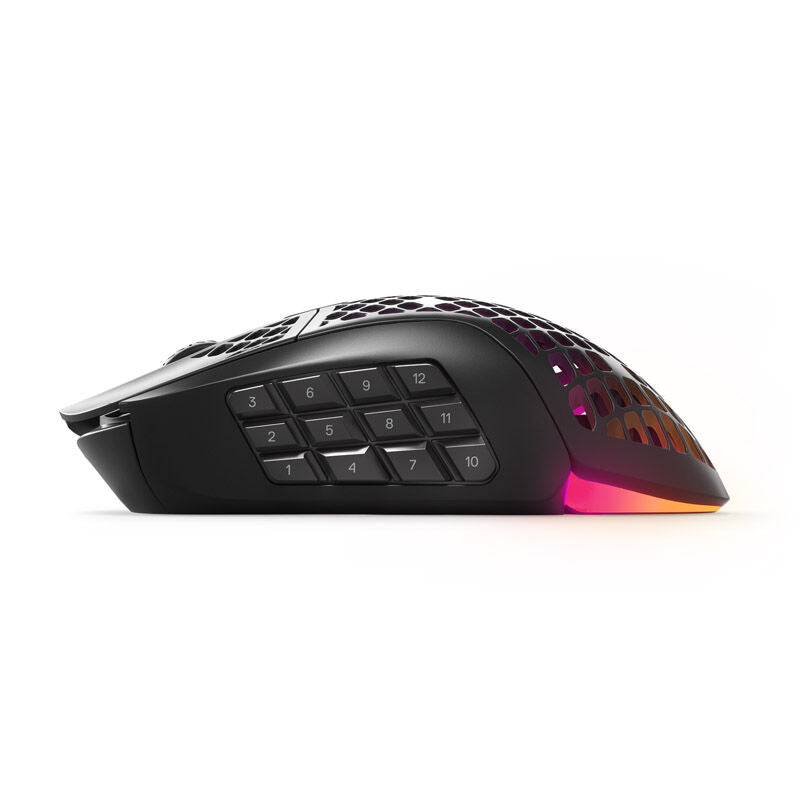 SteelSeries Aerox 9 Wireless gamingmus detalj av knapper
