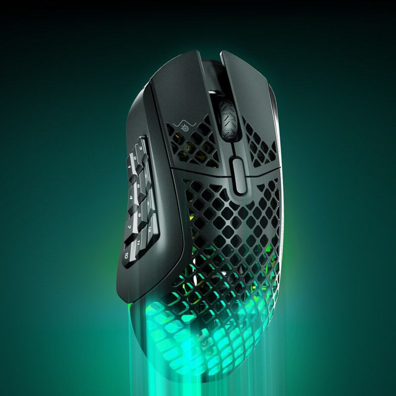 SteelSeries Aerox 9 Wireless gamingmus RGB-belysning