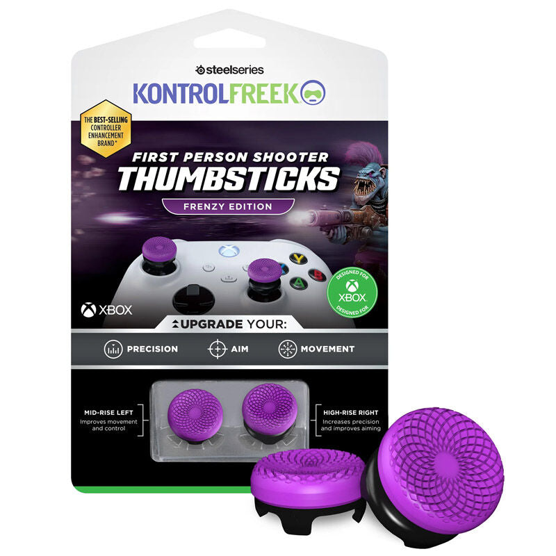 SteelSeries KontrolFreek FPS Frenzy thumbstick-oppsats Xbox lilla/svart forfra