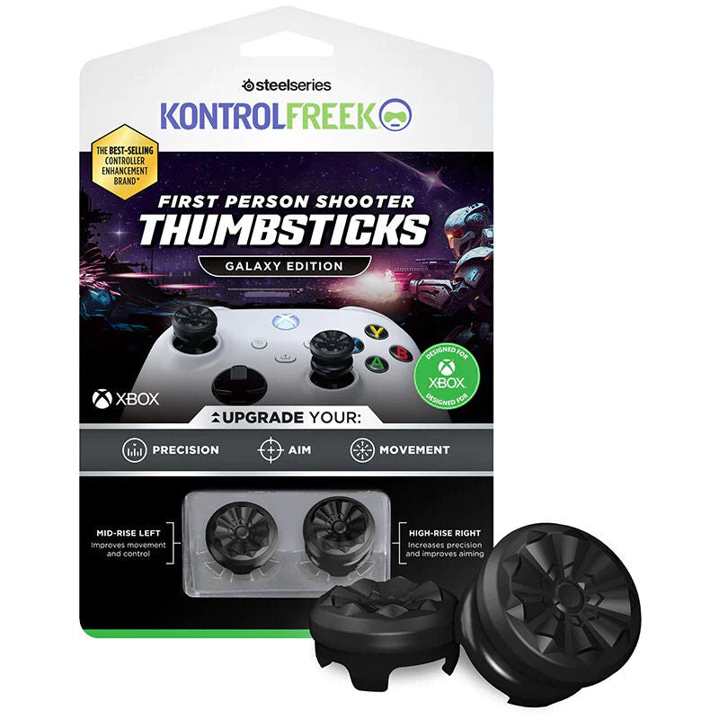 SteelSeries KontrolFreek Galaxy Black FPS thumbstick Xbox sett forfra