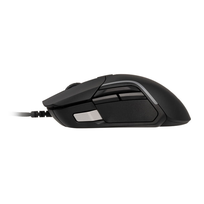 SteelSeries Rival 5 kablet gamingmus 18000 DPI RGB svart detalj av taster