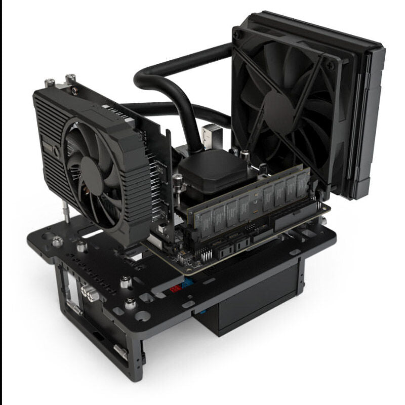 Streacom BC1 Mini V2 benchtable Mini-ITX svart bakside