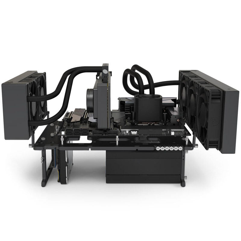 Streacom BC1 V2 benchtable åpent kabinett ATX svart bakside