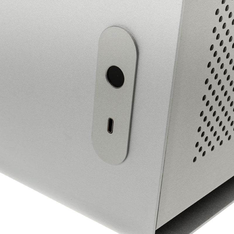 Streacom DA2 kabinett Mini-ITX SFF sølv nærbilde av bracket-system