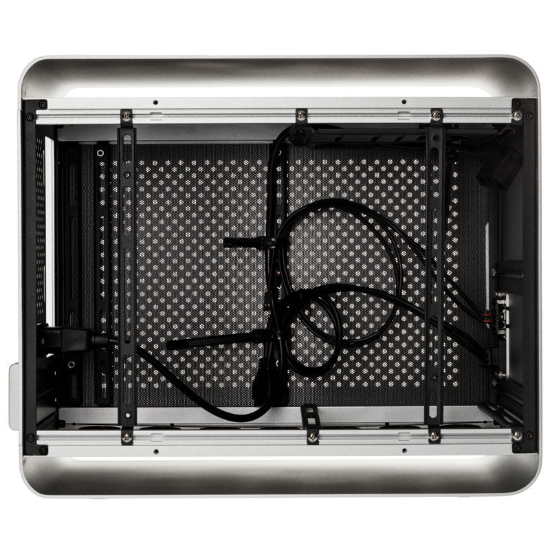 Streacom DA2 kabinett Mini-ITX SFF sølv sidepanel med mesh