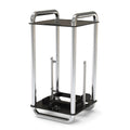 Streacom DA6 Mini-ITX kabinett open frame krom forfra