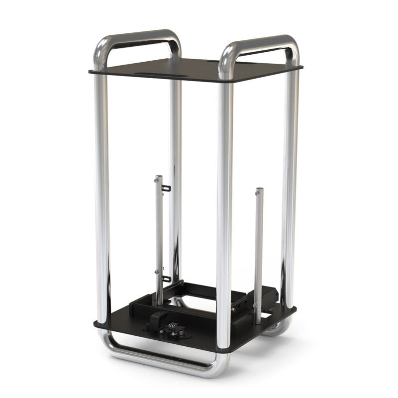 Streacom DA6 Mini-ITX kabinett open frame krom forfra