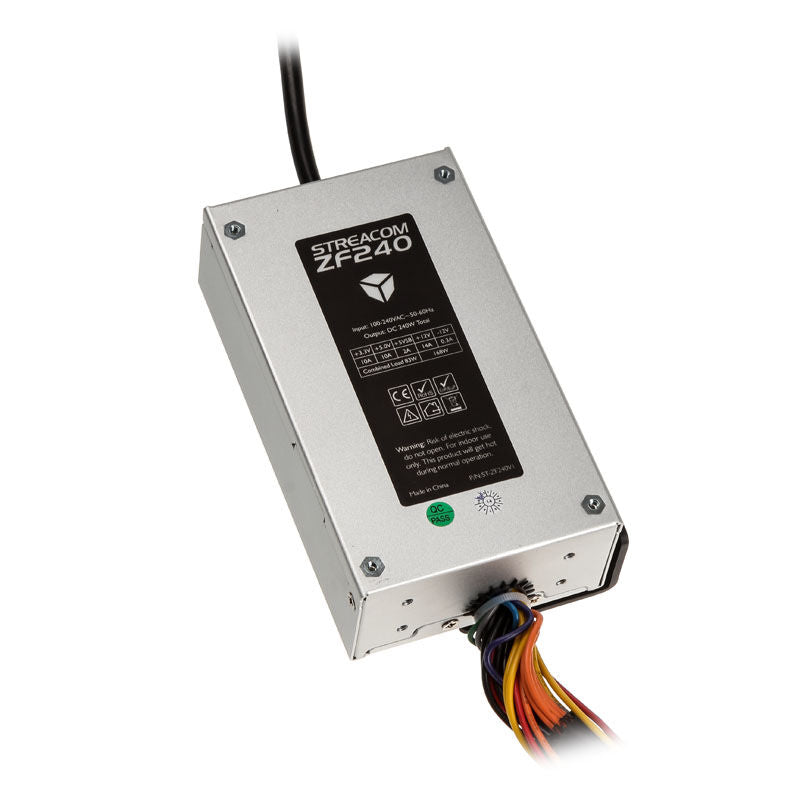 Streacom ZeroFlex 240 strømforsyning 240 W vifteløs bakside
