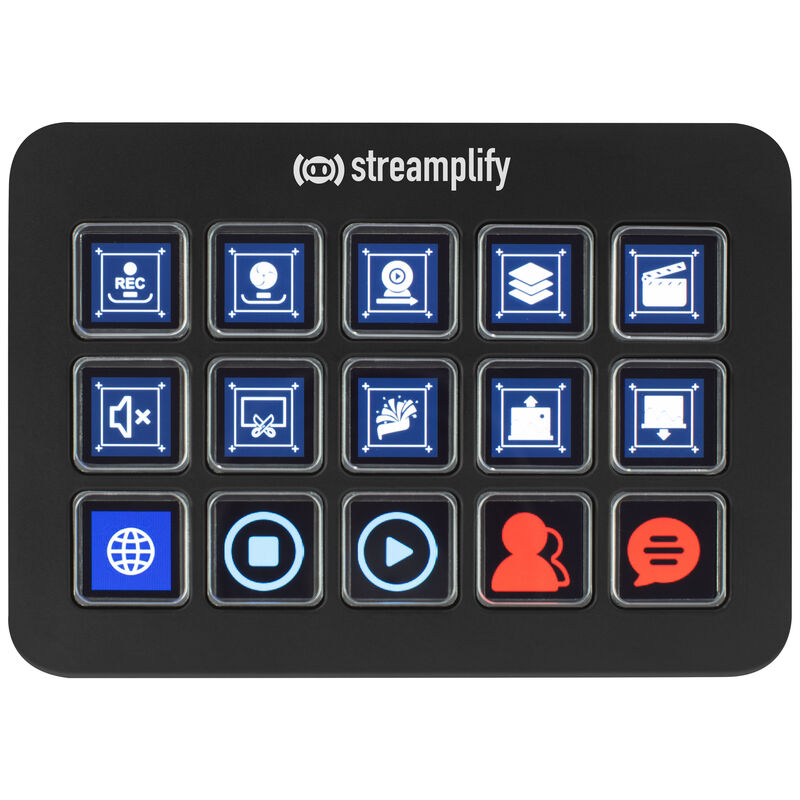 Streamplify STREAMING DECK ONE strømmekontroller svart bakside