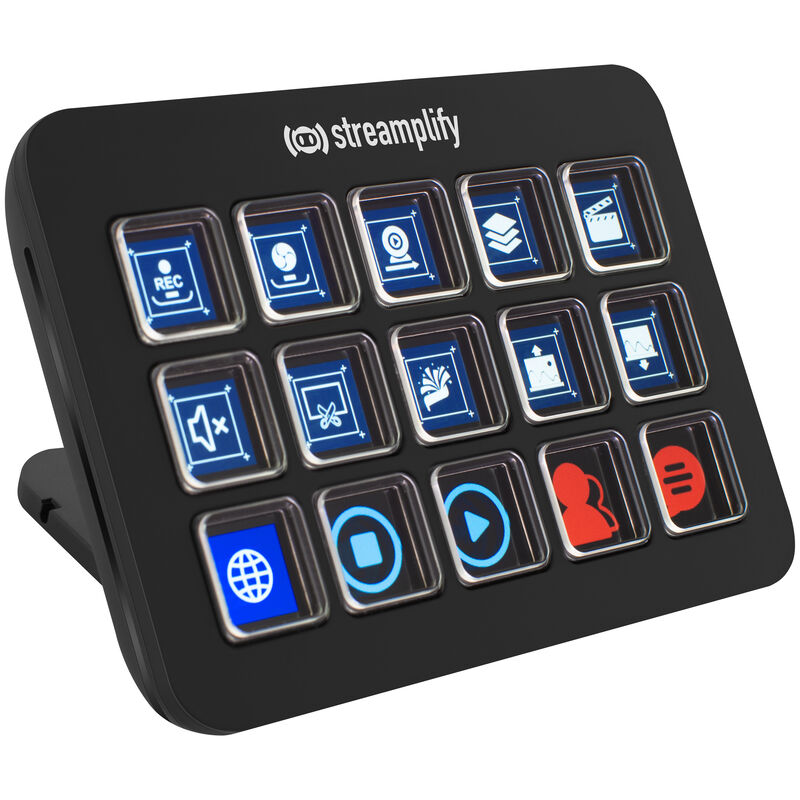 Streamplify STREAMING DECK ONE strømmekontroller svart forfra