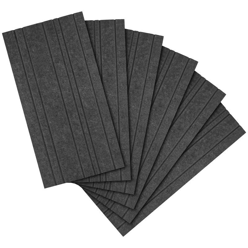 Streamplify Acoustic Panel akustikkpanel 6-pakning grå forfra