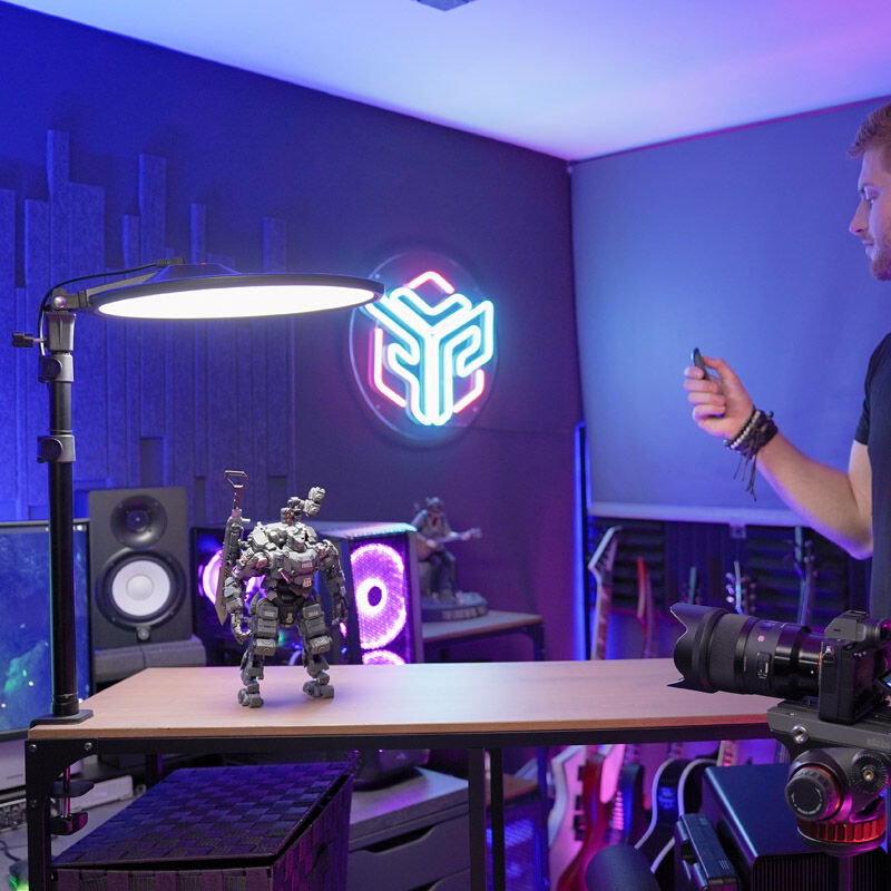 Streamplify GLOW LIGHT 14 softlight ringlys svart med fjernkontroll