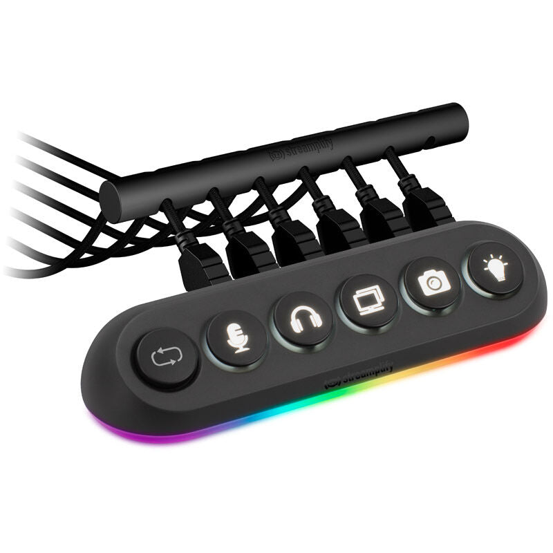 Streamplify HUB DECK 5 USB-hub forfra med RGB-belysning