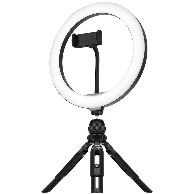 Streamplify Light 10 ringlys forfra svart
