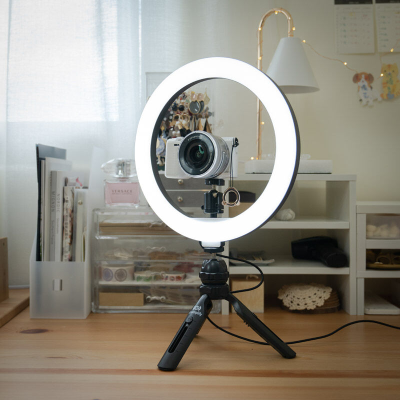 Nærbilde av Streamplify Light 10 ringlys LED-lys