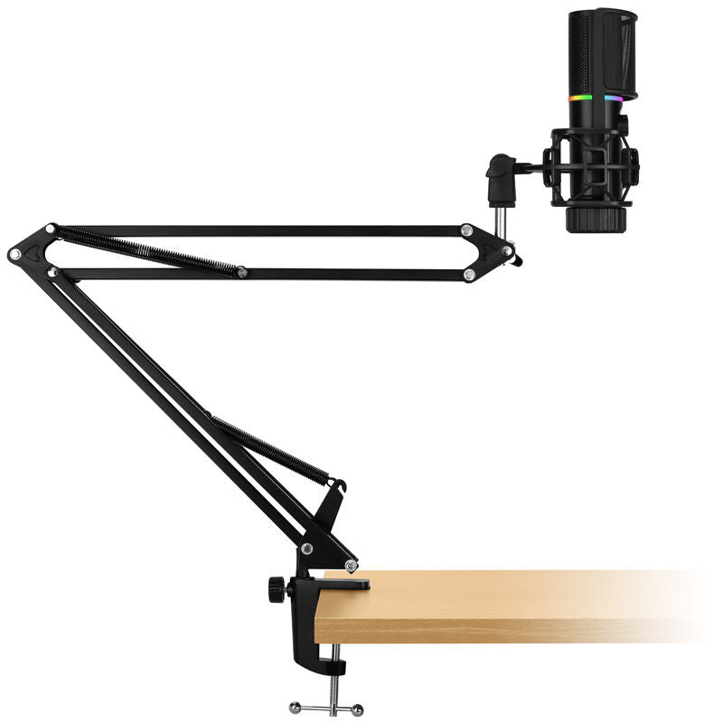 Detalj av Streamplify MIC RGB mikrofon USB-A svart mikrofonarm