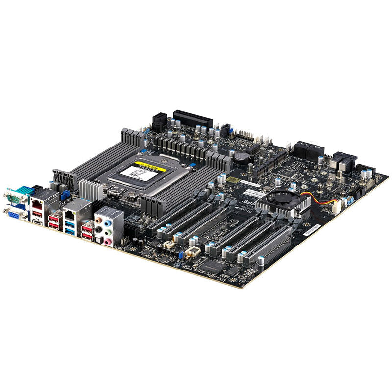 Supermicro M12SWA-TF hovedkort detalj av PCIe-spor