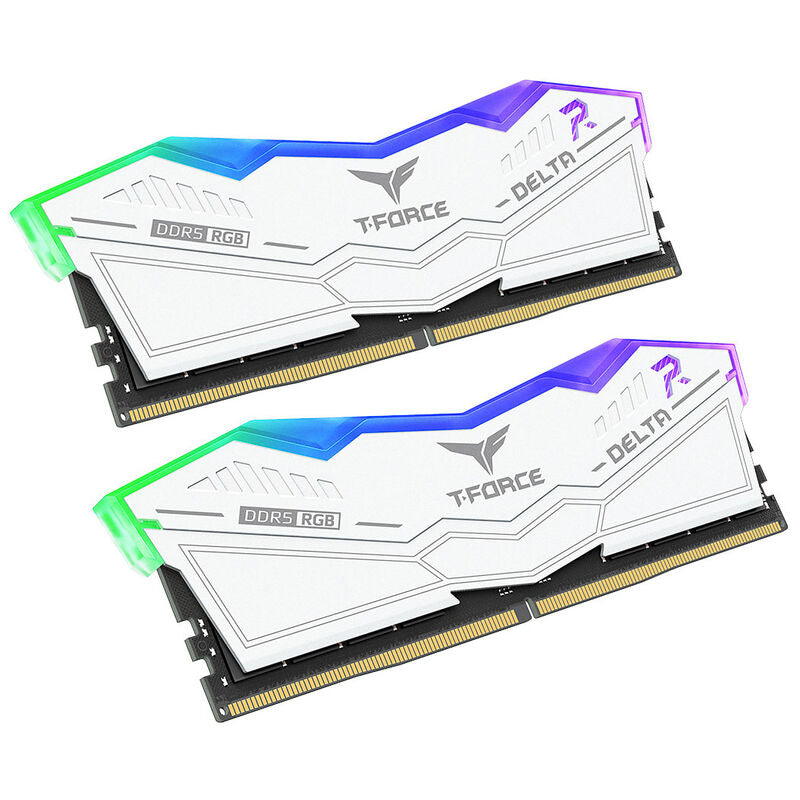 Team Group Delta RGB DDR5-6000 CL30 RAM 32 GB svart montert i hovedkort