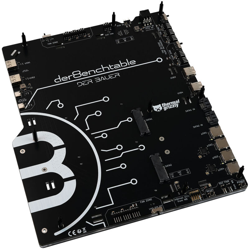 Thermal Grizzly der8enchtable benchtable med PCB RGB bakside