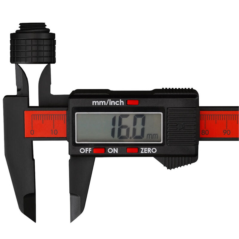 Nærbilde av Thermal Grizzly TG Caliper digitalt skyvelære 150 mm skjerm
