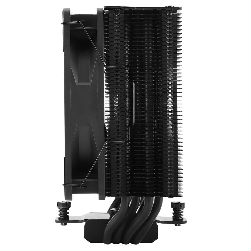 Nærbilde av Thermalright Assassin Spirit 120 Evo Dark CPU-kjøler vifte