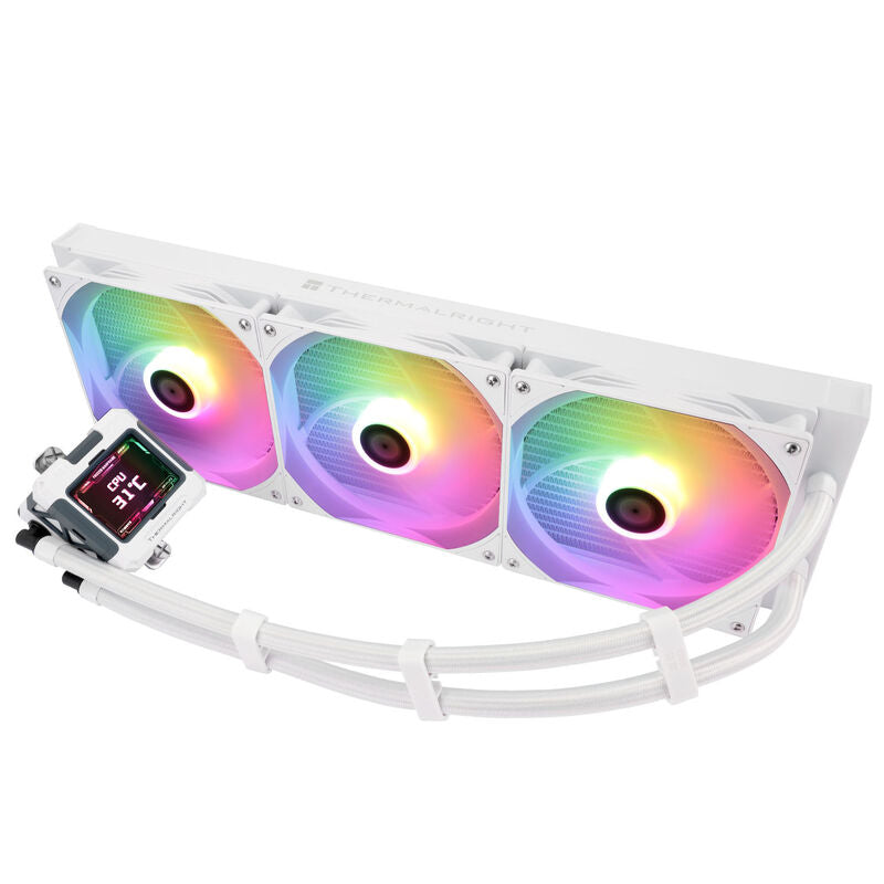 Thermalright Frozen Warframe AIO vannkjøling ARGB 420 mm hvit forfra