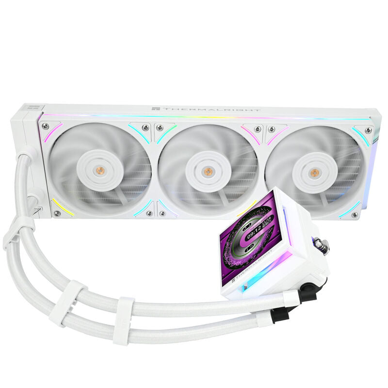 Thermalright Hyper Vision UB AIO vannkjøling 360 mm ARGB LCD hvit bakside