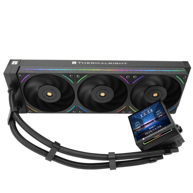 Thermalright Hyper Vision UB AIO vannkjøling 360 mm ARGB LCD svart bakside