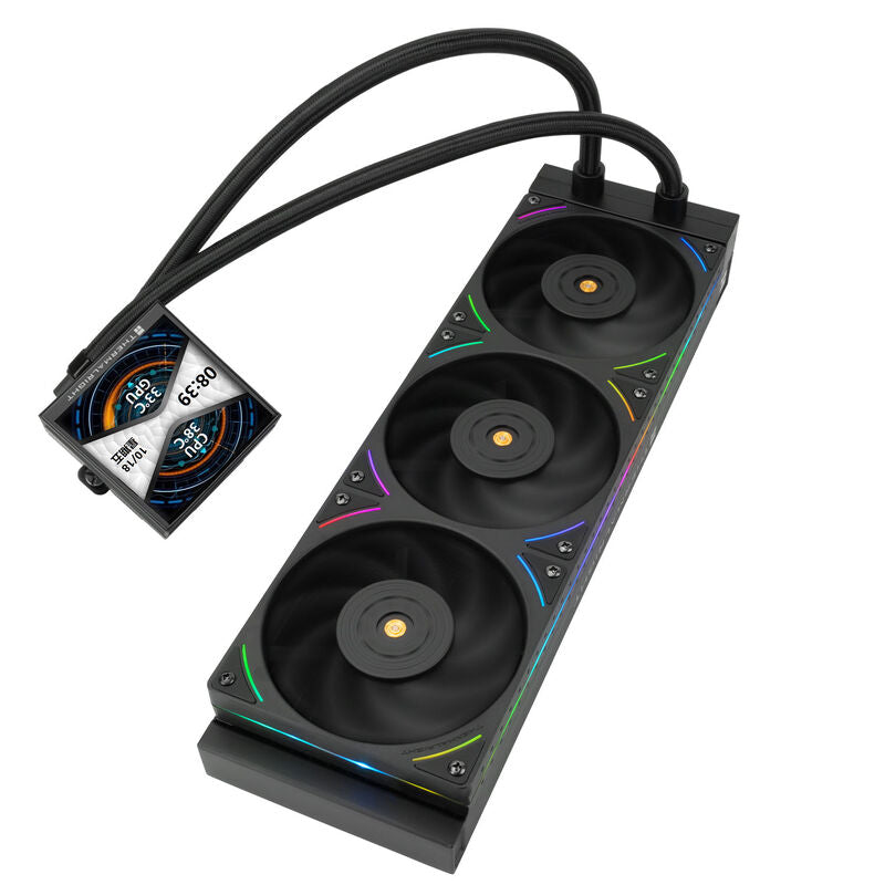 Thermalright Hyper Vision UB AIO vannkjøling 360 mm ARGB LCD svart detalj av vifte