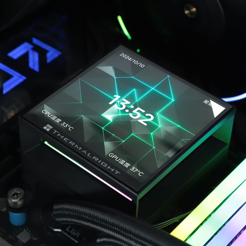 Thermalright Hyper Vision UB AIO vannkjøling 360 mm ARGB LCD svart vifteprofil
