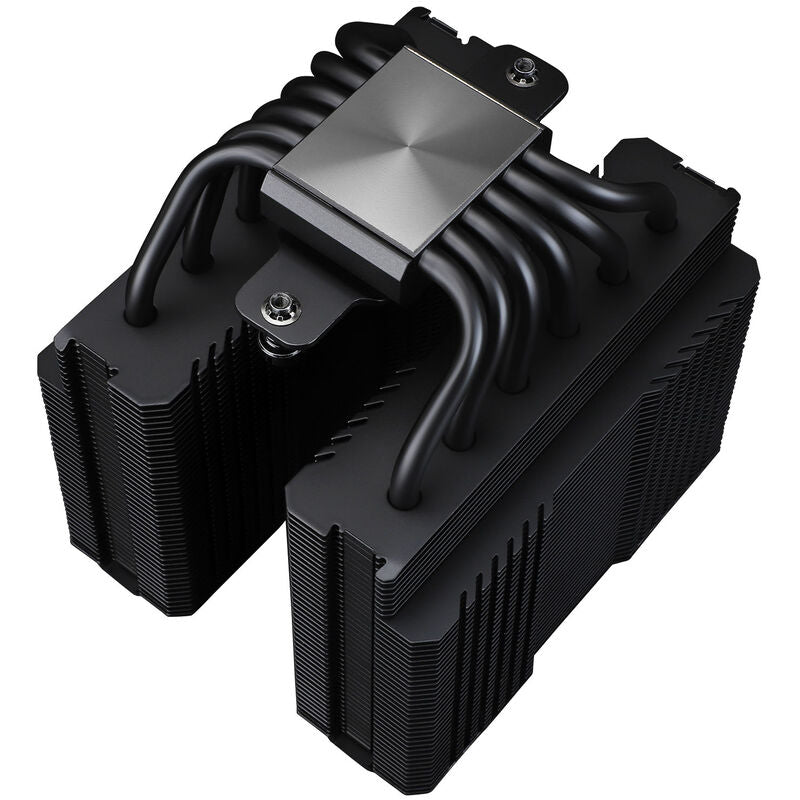 Nærbilde av vifte på Thermalright Peerless Assassin 120 Mini CPU-kjøler svart
