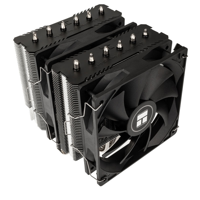 Thermalright Peerless Assassin 120 SE CPU-kjøler dobbelttårn svart forfra