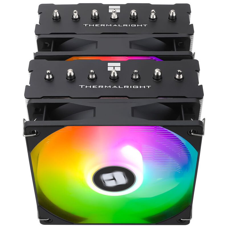 Thermalright Phantom Spirit 120 SE ARGB CPU-kjøler detalj av varmeledere
