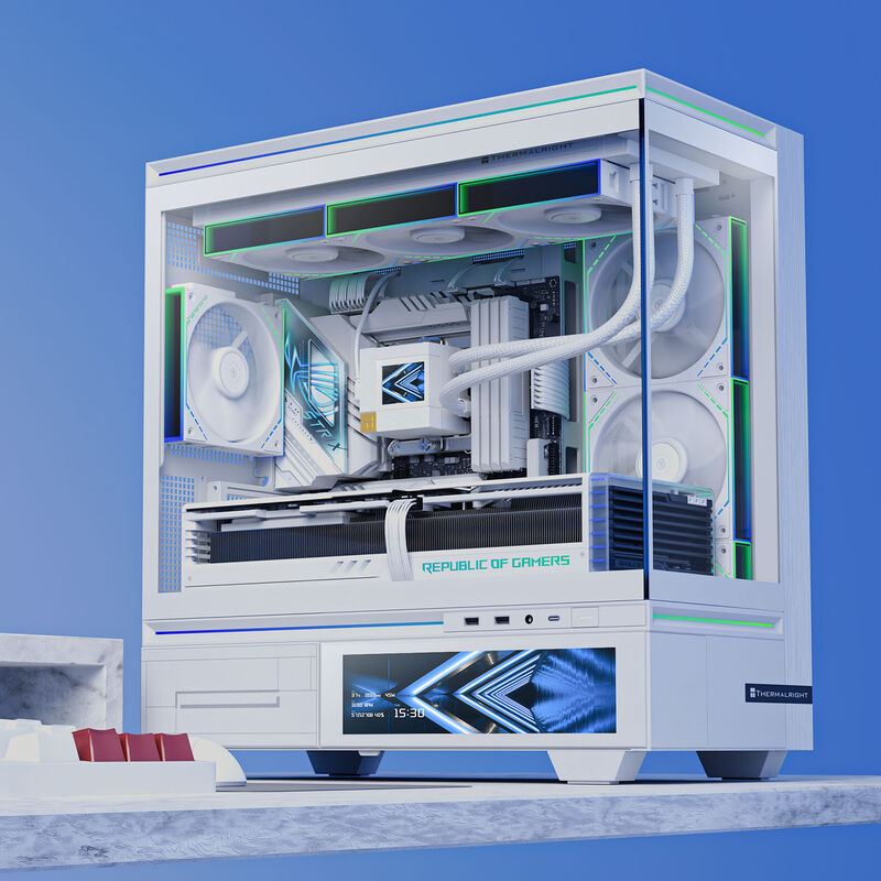 Thermalright TL-M10 Vision kabinett montert med hardware
