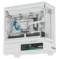 Thermalright TL-M10 Vision kabinett mATX RGB LCD herdet glass hvit forfra